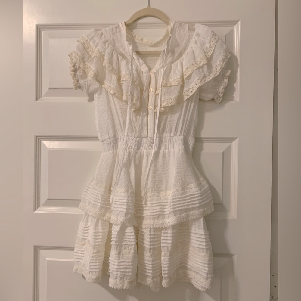 Loveshackfancy Dupe Ruffle Mini Dress